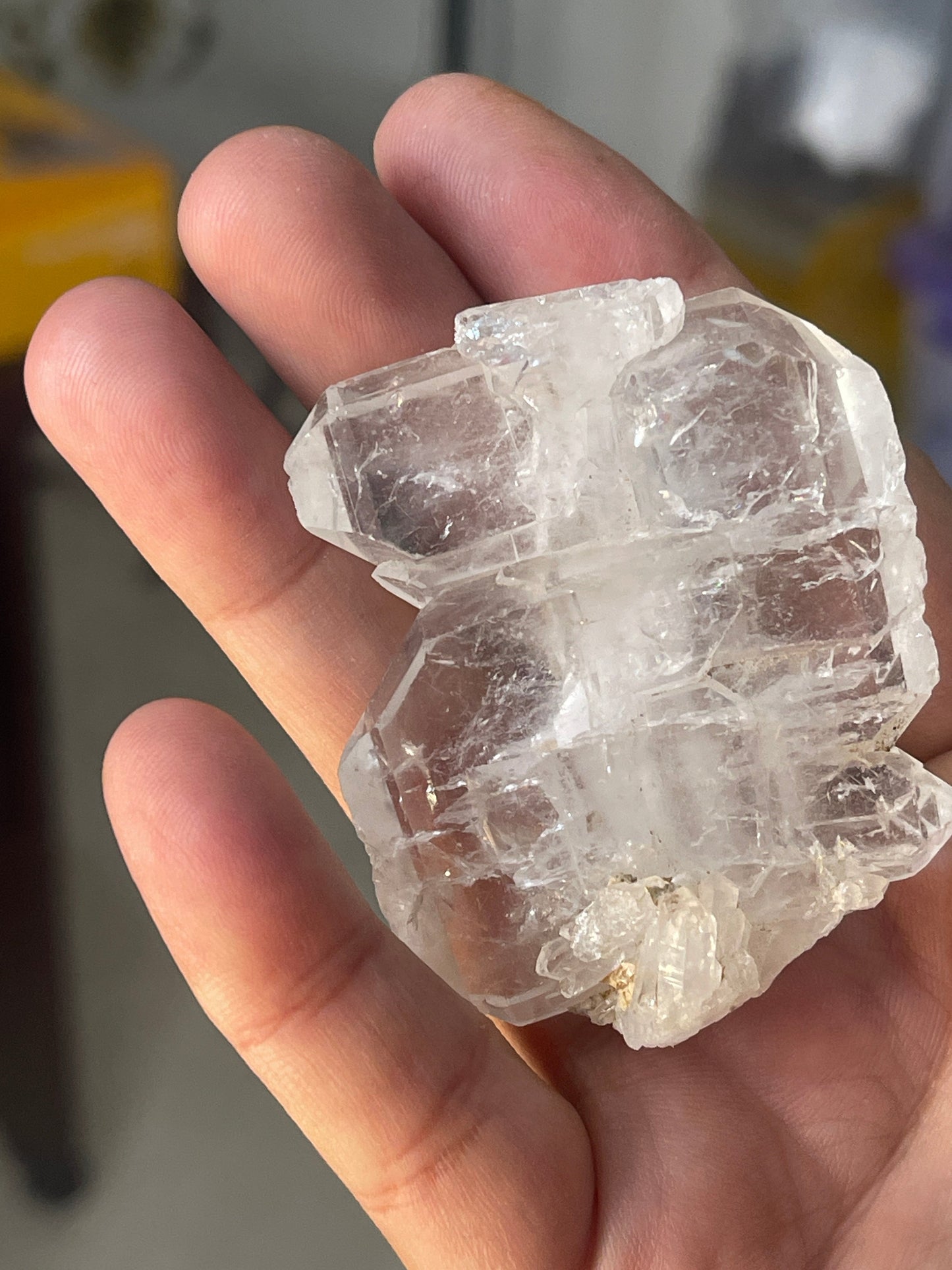 An Aesthetic 48 grams Clear terminated Faden Quartz crystal from Baluchistan Pakistan