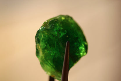 52 Carats Raw Tsavorite Garnet Stone - Tsavorite Crystal