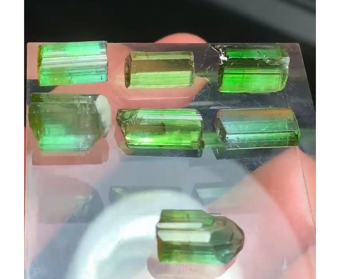 45 carats Mint Green Tourmaline Raw Stones