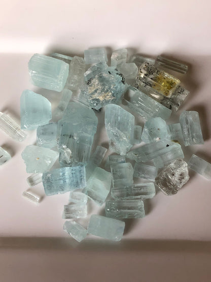 75 grams Raw Aquamarine Crystals for Lapidary