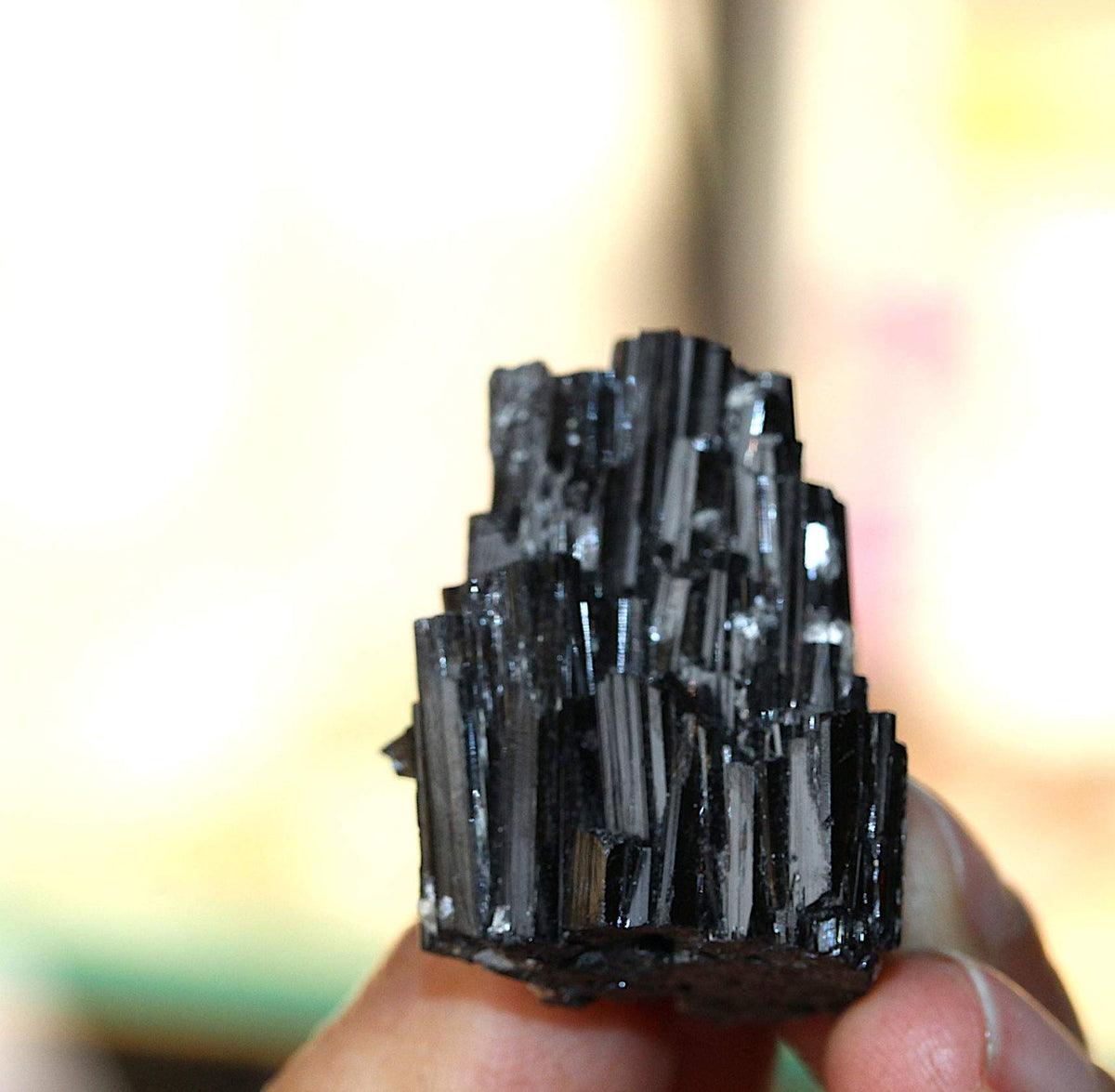 Black Tourmaline Crystal Cluster for sale