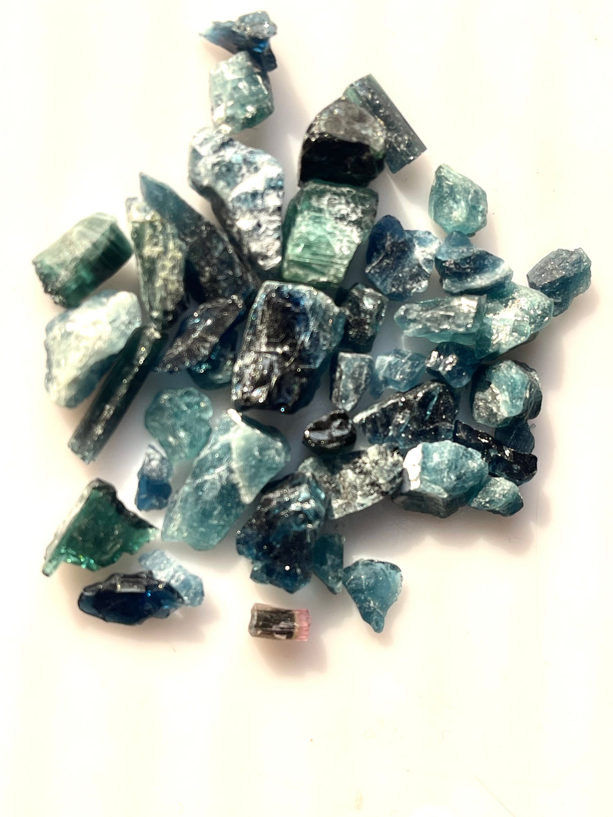  Indicolite Blue tourmaline Lapidary Rough