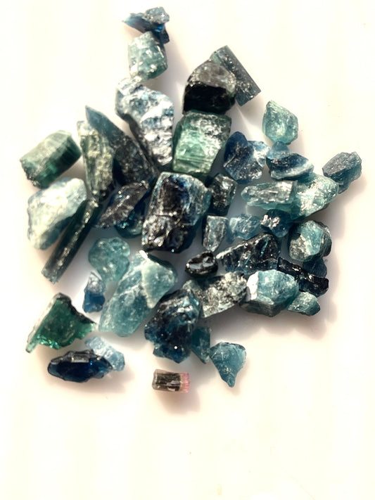  Indicolite Blue tourmaline Lapidary Rough