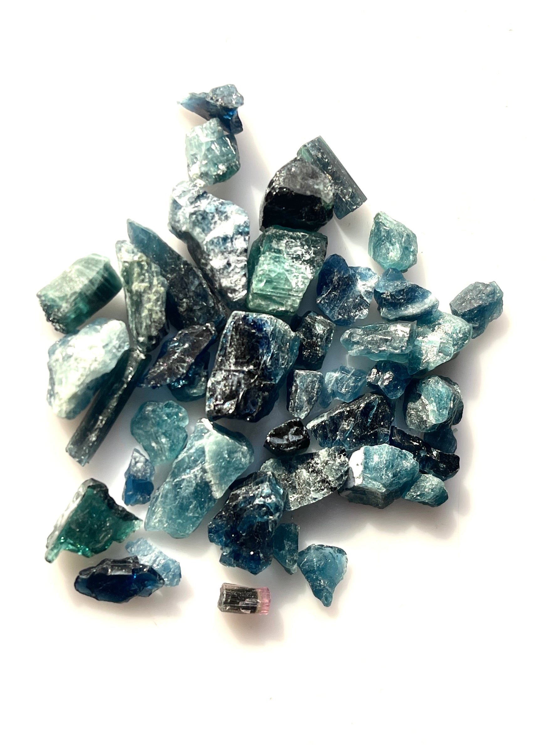 Rough  Indicolite tourmaline Lapidary Rough