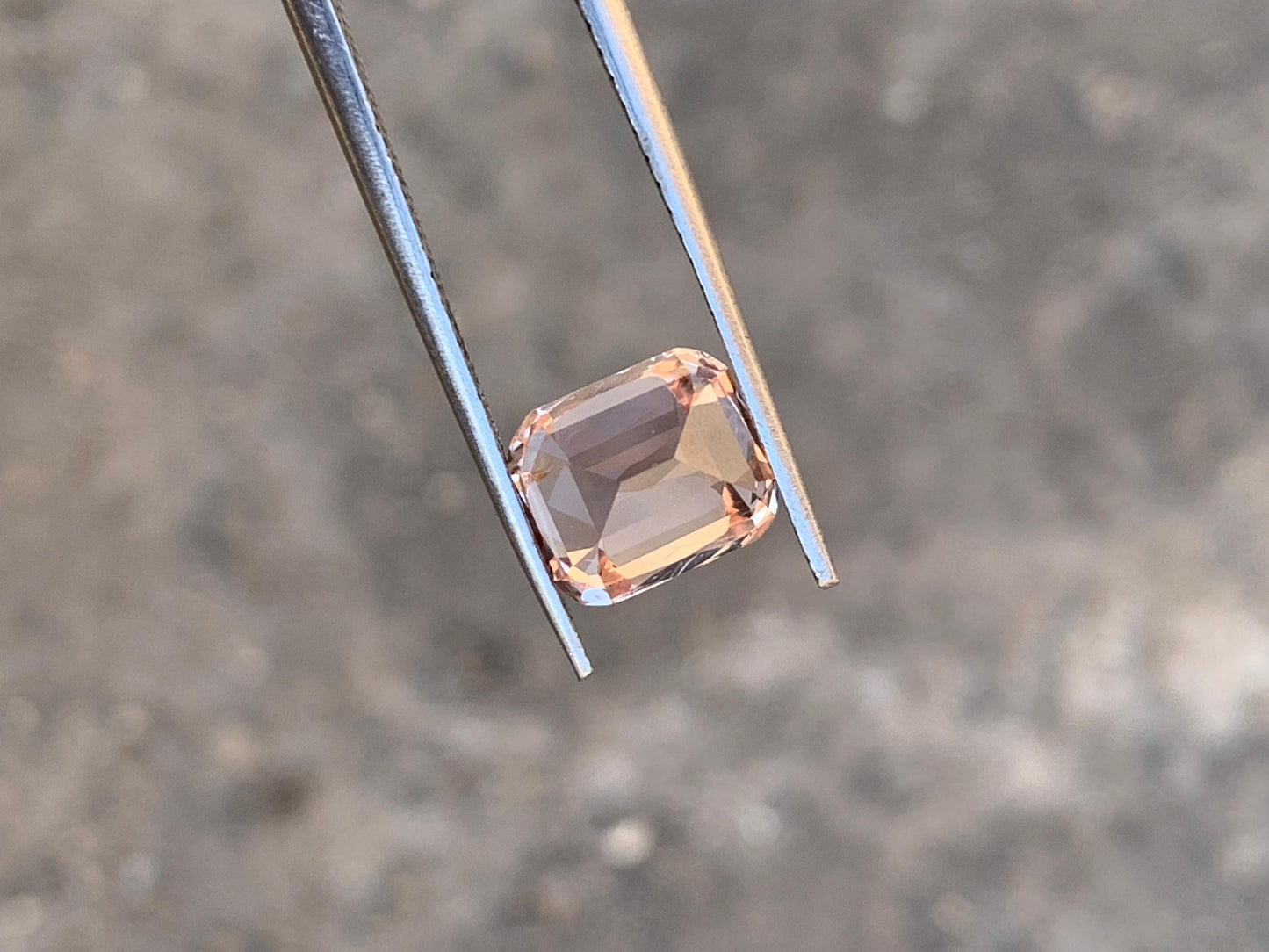 6 carat Cushion Cut Peach Color Natural Katlang Topaz