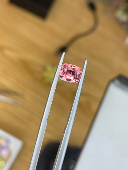 1.1 carats Emerald cut Pink Tourmaline Loose Stone