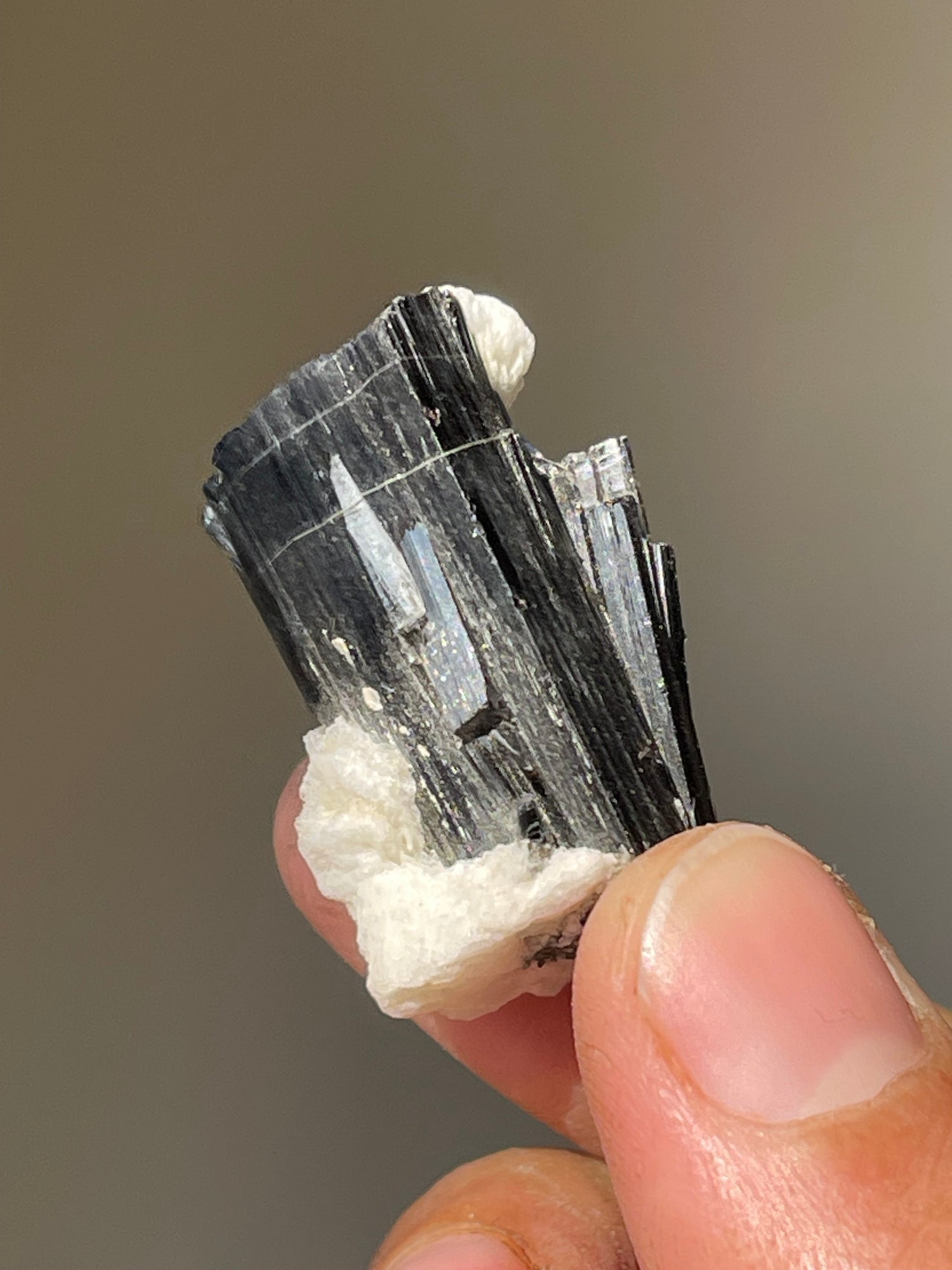 12.8 Grams Black Tourmaline on Feldspar