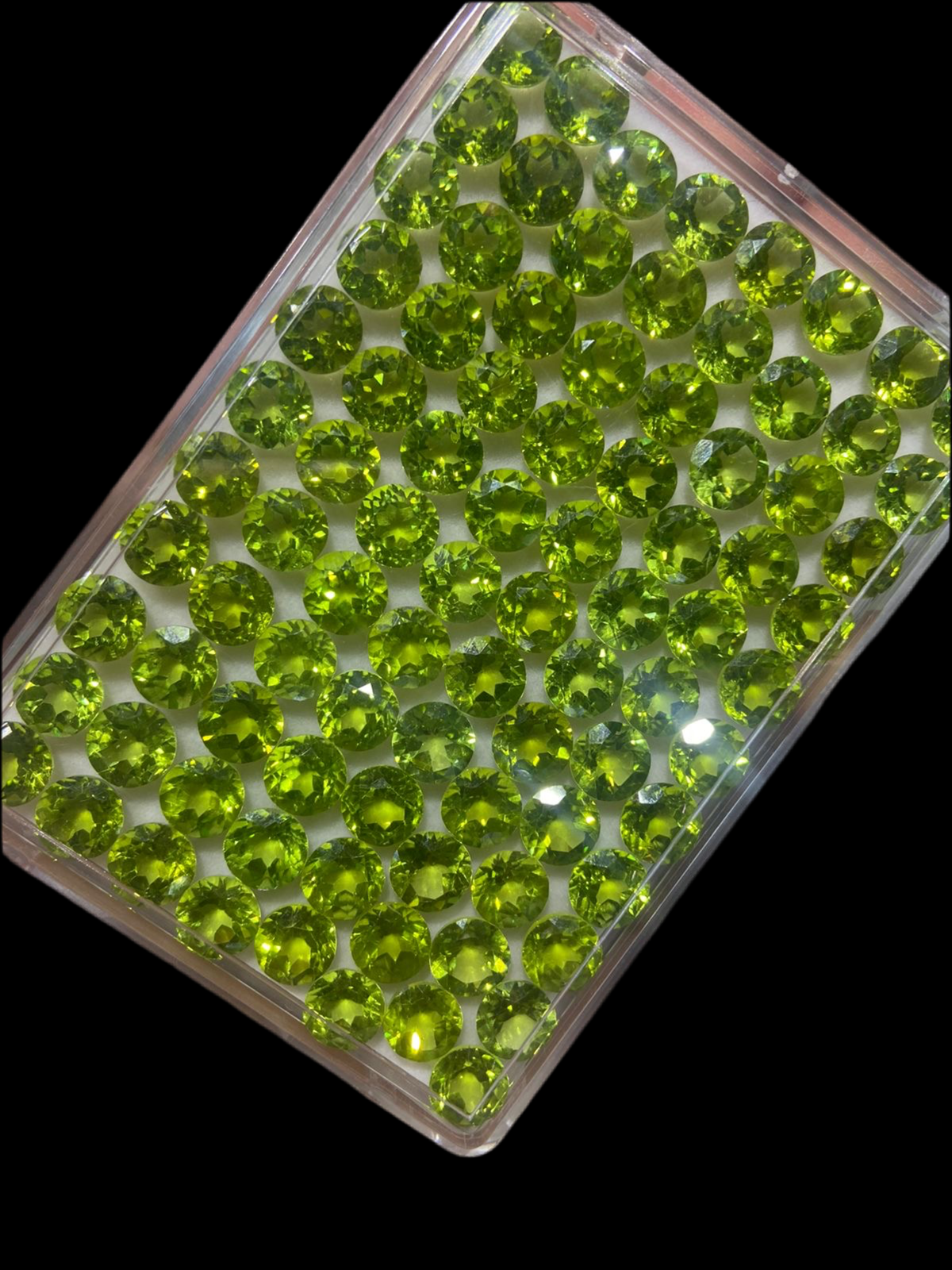 7mm / 133 carats Calibrated Peridot Loose Stones Round Shape