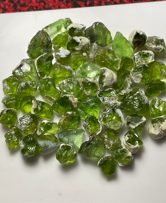 500 carats / 100 grams Natural Rough Peridots for Faceting