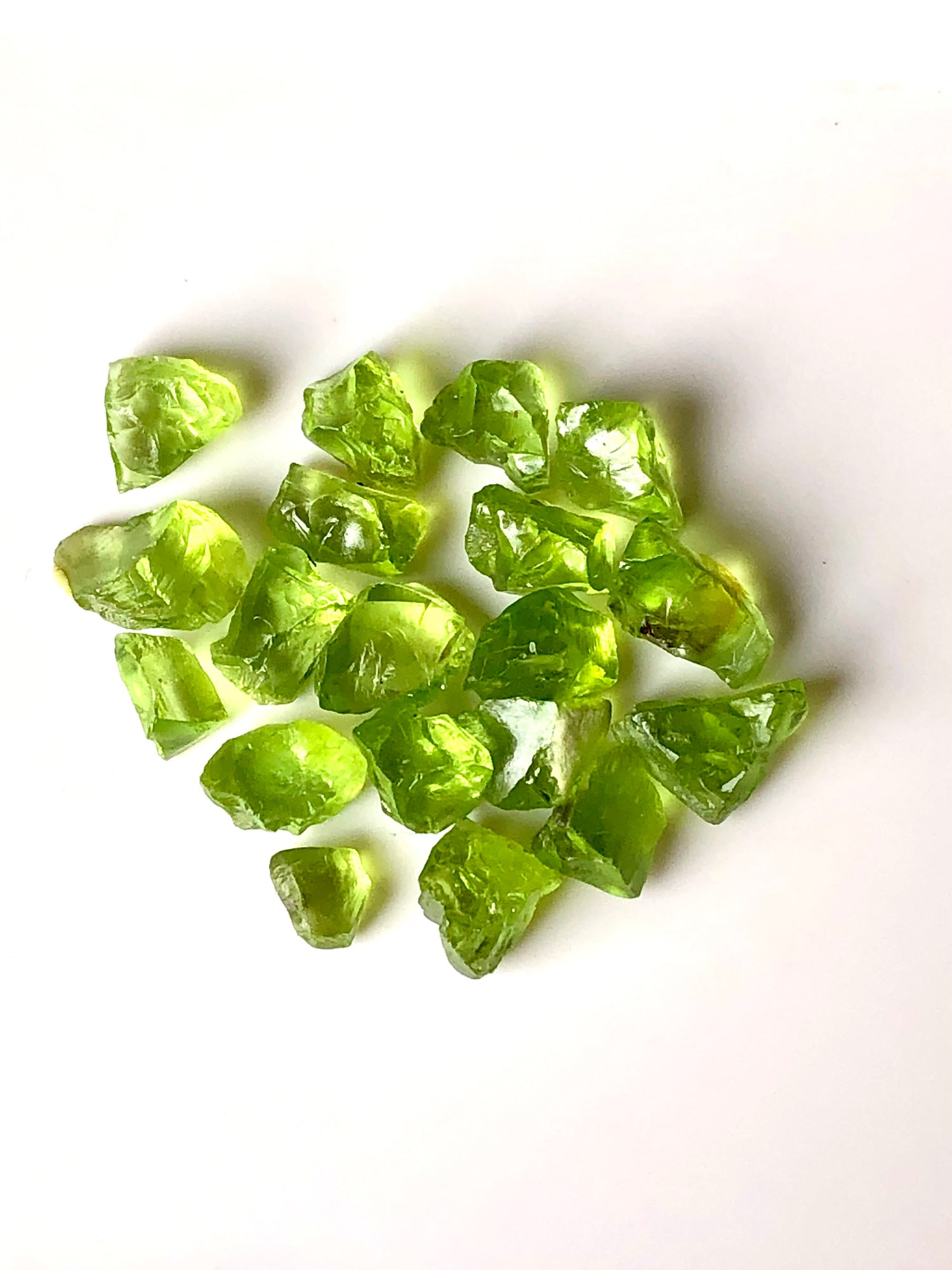 55Carats Natural Green Peridot Facet Rough Deal