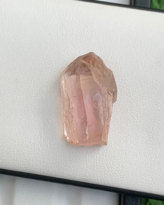 35 carat rare pink rough topaz crystal | Katlang Topaz | Imperial Topaz