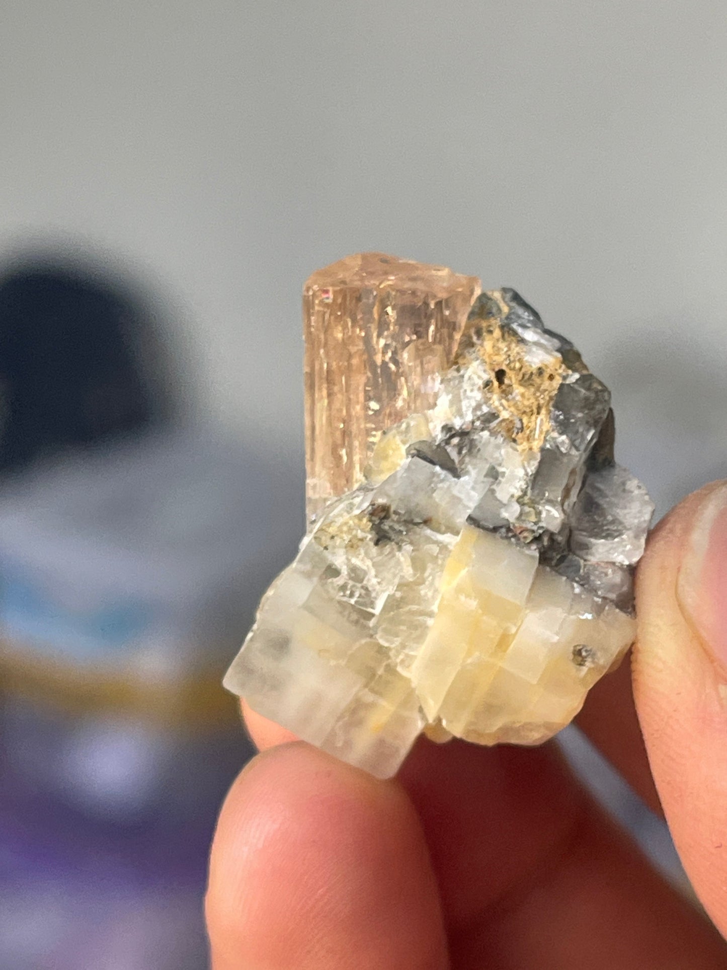 Rare Golden Katlang Topaz Crystal on Metrix , Pakistan