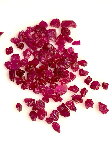 20 carats Pigeon Blood Raw Ruby Stones | Kashmir Rubies