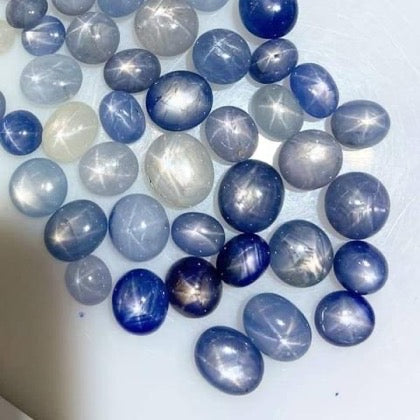 Star Sapphire Cabochons | Natural Blue Sapphires with Star