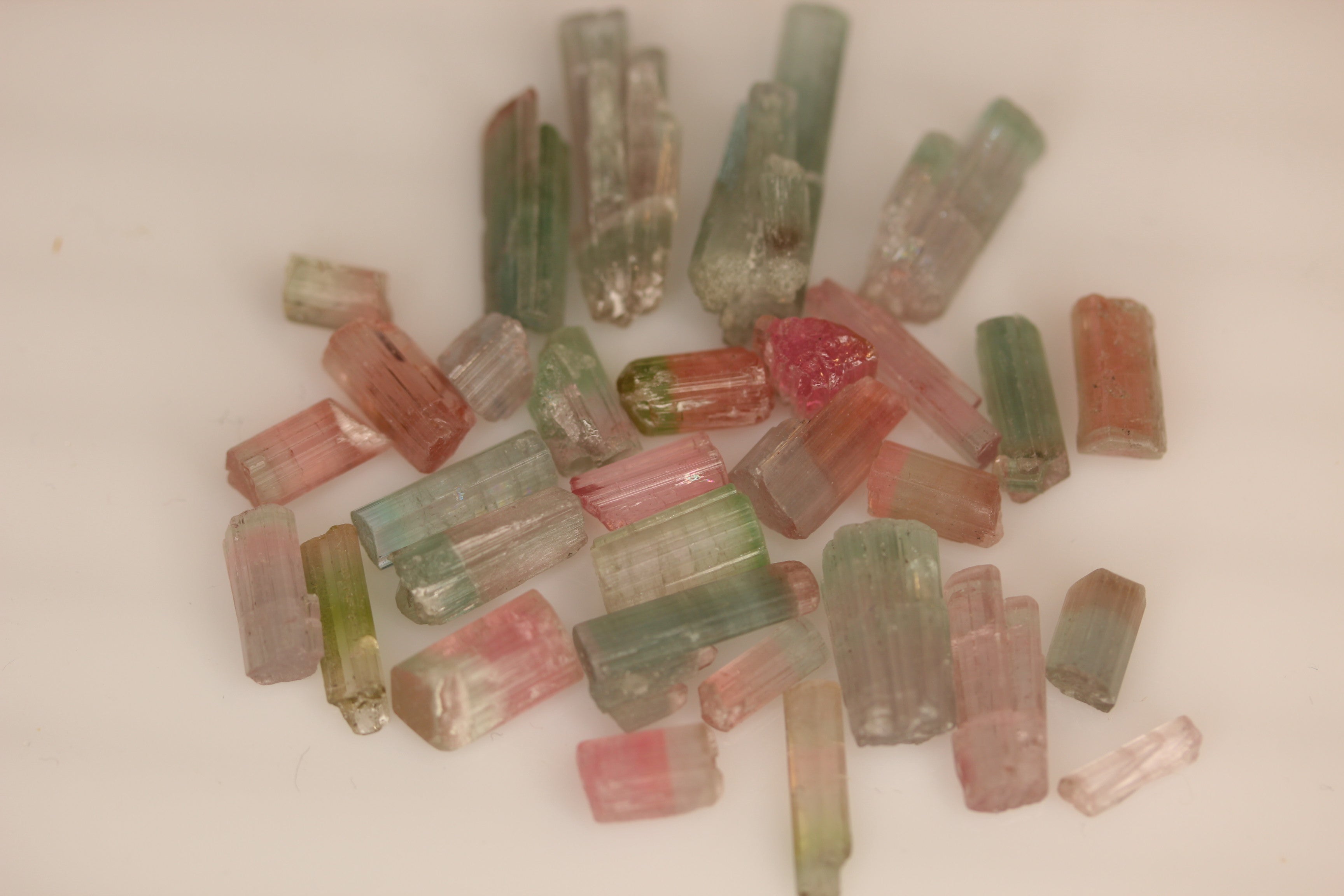 Tourmaline bi-color 7.35 carats - natural crystal stone pendant high quality - Pakistan