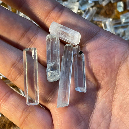 raw aquamarine crystal Pendants