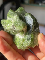 Chrome Diopside on Calcite specimen from Pakistan
