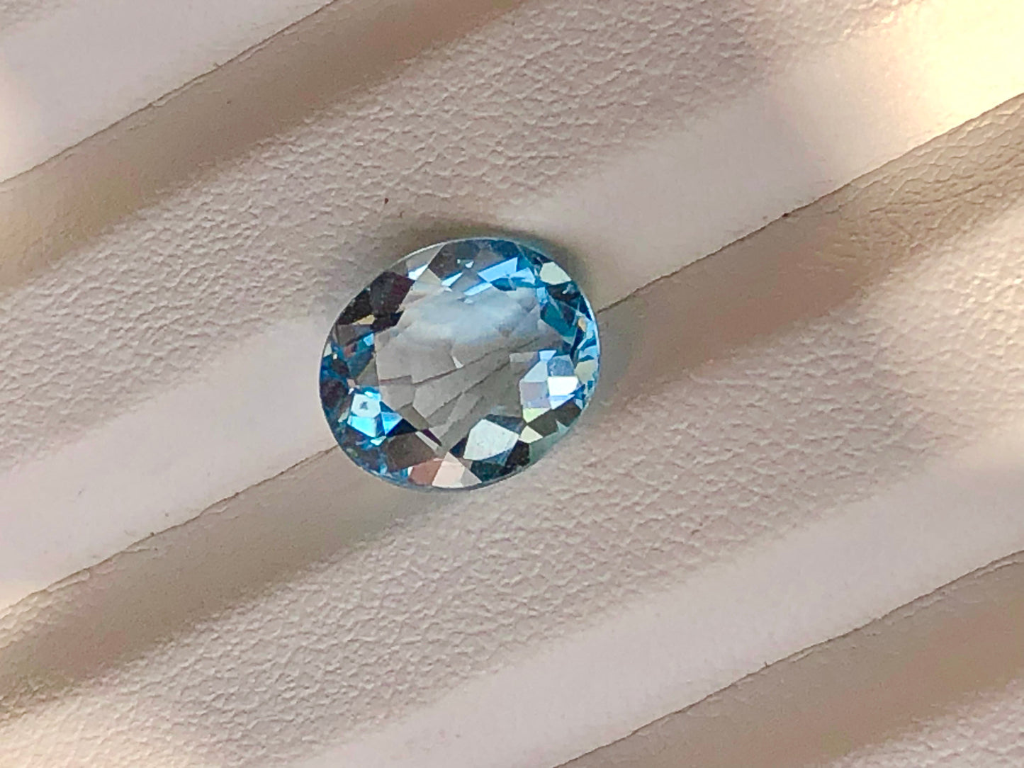 5.42 Carats Oval Shape Swiss Blue Topaz