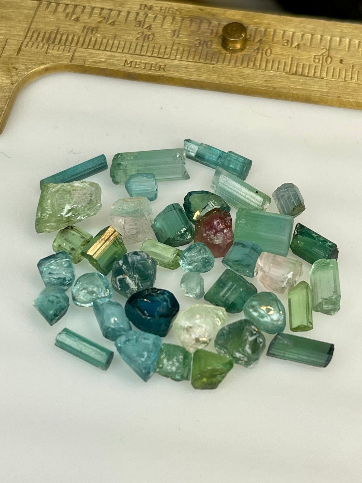 Raw Tourmaline Crystals for Faceting 