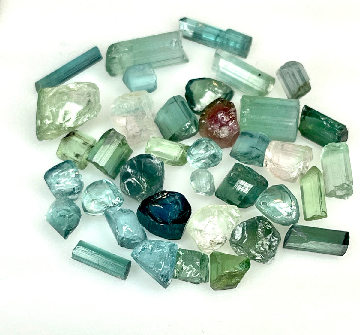 Raw Indicolite Tourmaline for Faceting