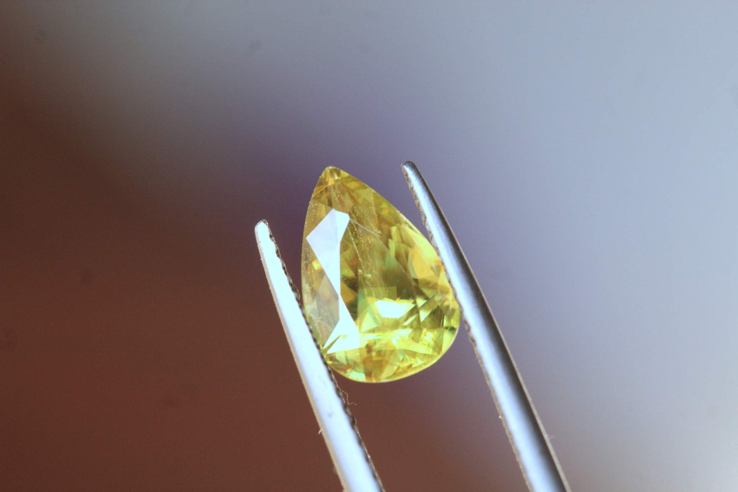 Pear Shape Green Titanite / Green Sphene