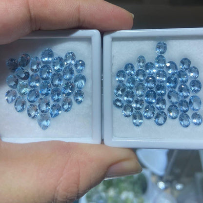 17 carats Oval Blue Aquamarine Loose Stones