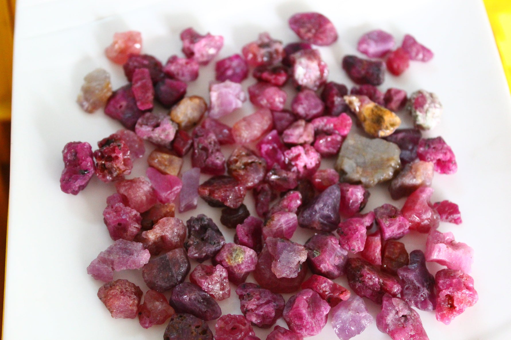 Raw Rubies for Lapidary Artists