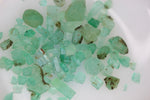 create real emerald necklace after cutting these raw emerald stones