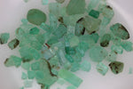 Facet grade raw emerald stones