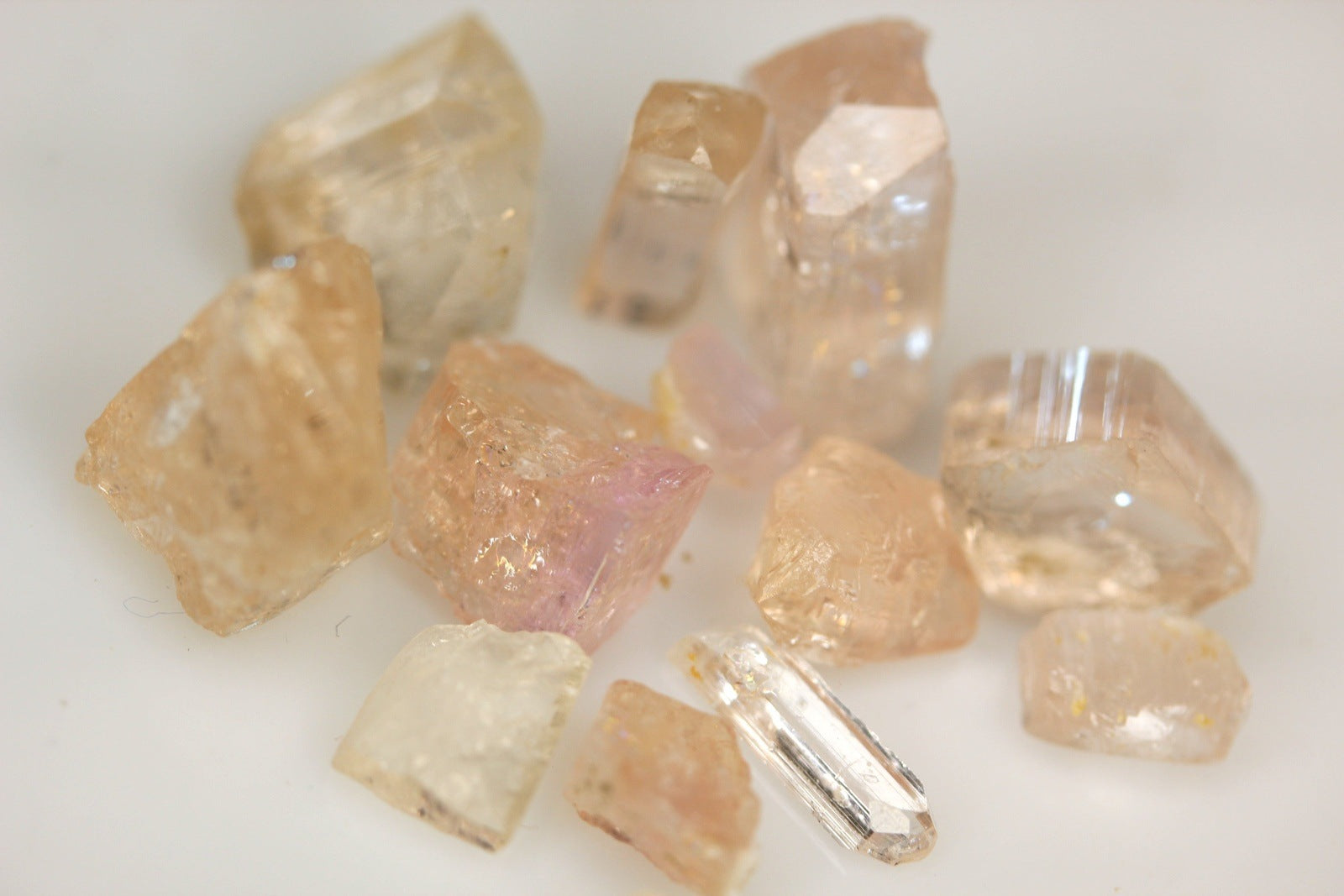 Rough Pink Topaz for faceting
