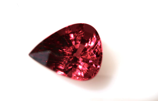 Pear Shape Rhodolite garnet stone