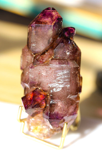 123 Grams Rare Amethyst Enhydro with 7 Mineral Inclusions