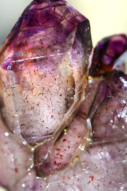 123 Grams Rare Amethyst Enhydro with 7 Mineral Inclusions