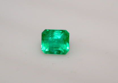 0.78 ct Cushion Cut Natural Green Emerald | Panjshir Emerald