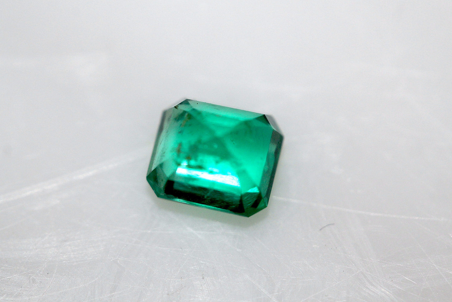 0.78 ct Cushion Cut Natural Green Emerald | Panjshir Emerald