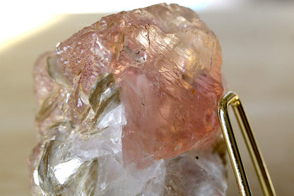 154 Grams Rare Pink Fluorite Crystal on Mica, Nagar Pakistan