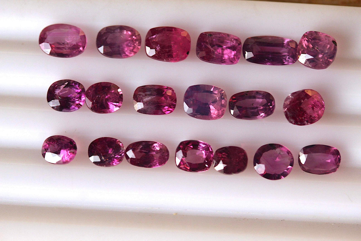 Natural Pink Sapphires from Kashmir