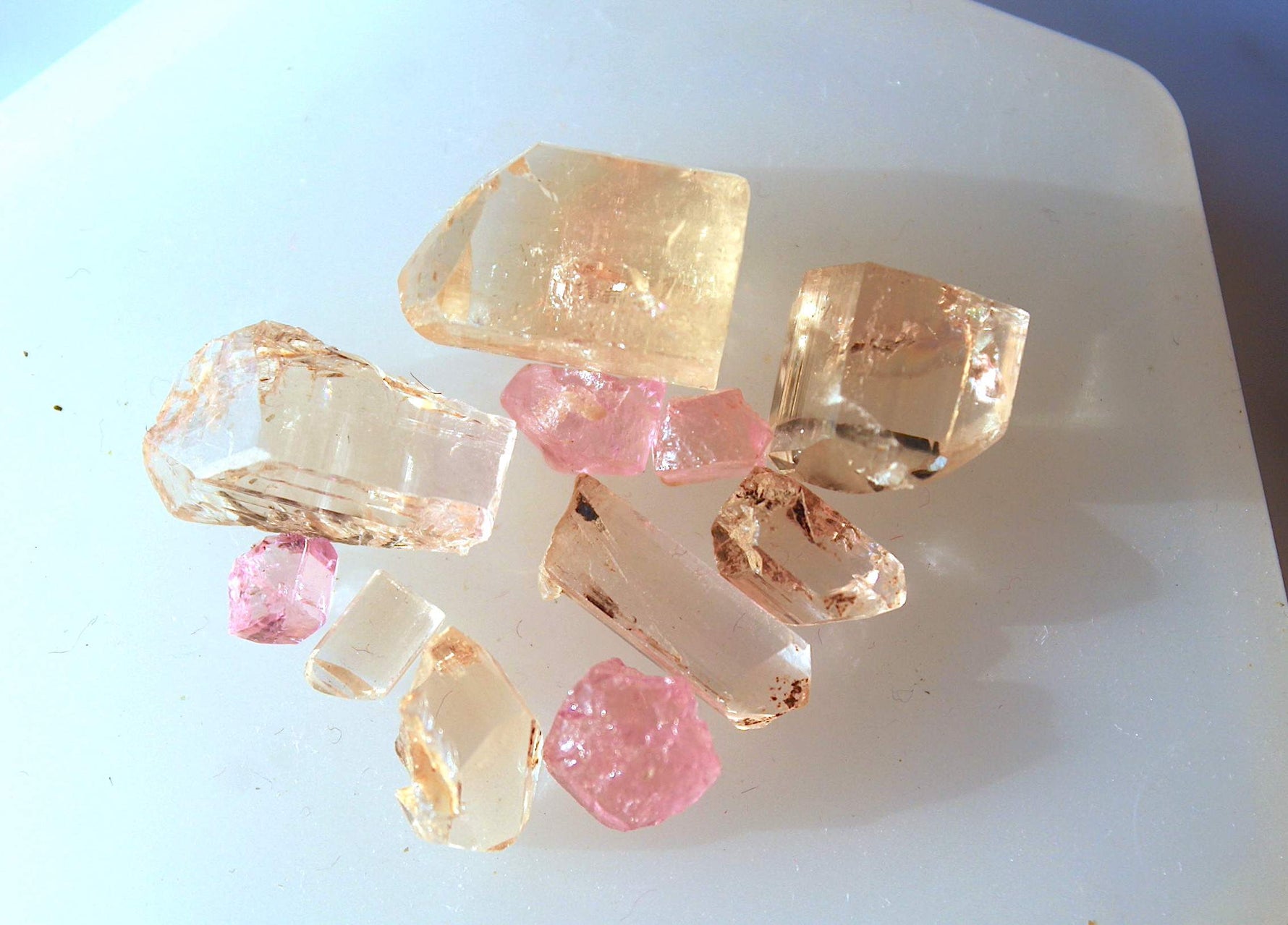 Rough Katlang Topaz Crystals for Faceting