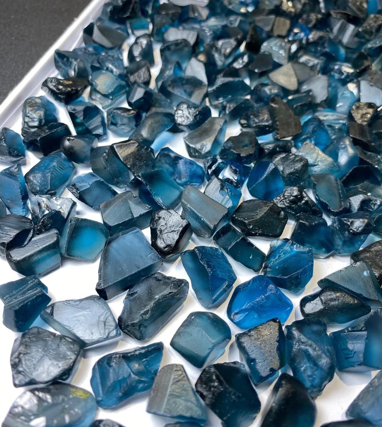 London Blue Topaz Rough for Cutting