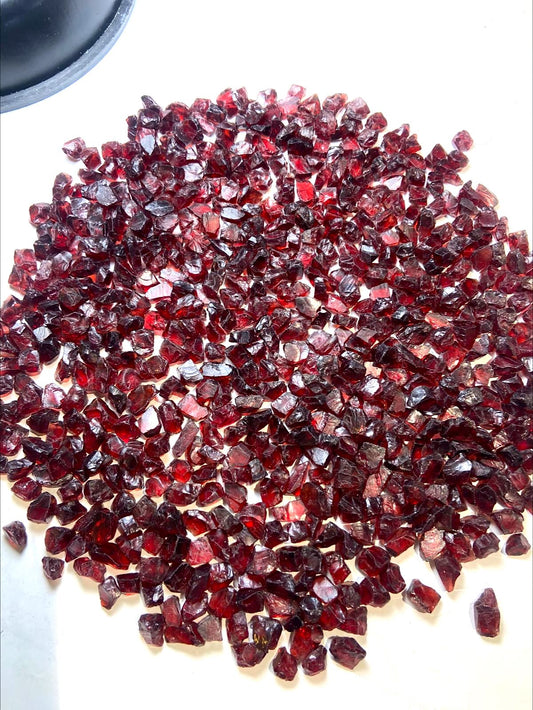  Raw Red Almadine Garnets for Faceting