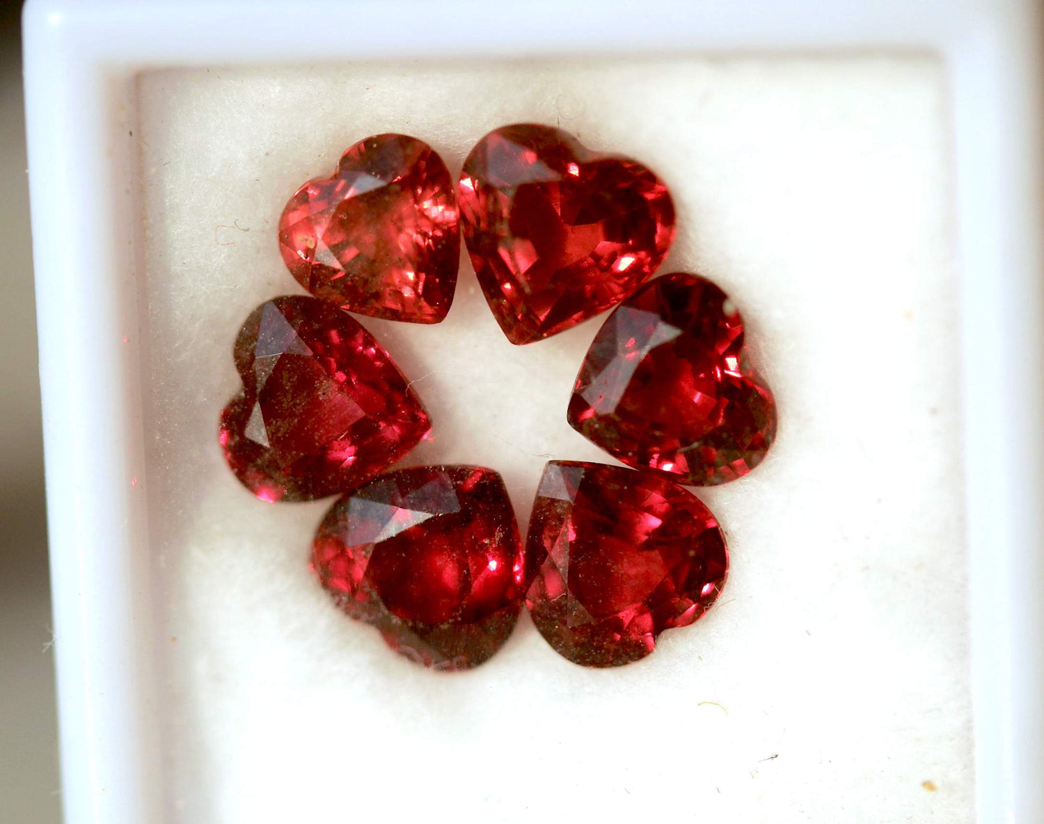 Buy Red Garnets Hear Shape for Jewelry