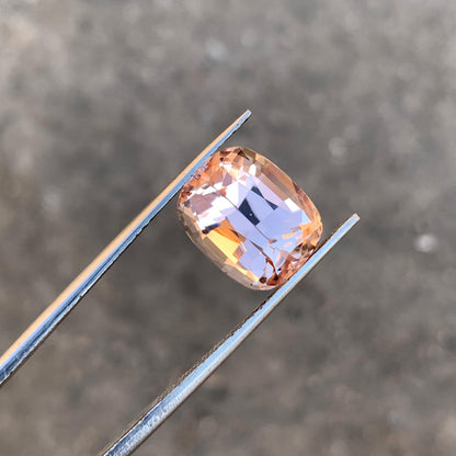 7.6 carats Cushion Mix Cut Peach Natural Katlang Topaz