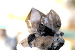 Smoky Quartz Cluster with Feldspar - Mineral Specimen