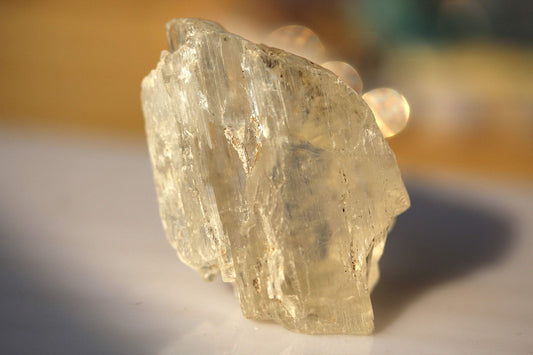 Rough Yellow Kunzite Spodumene