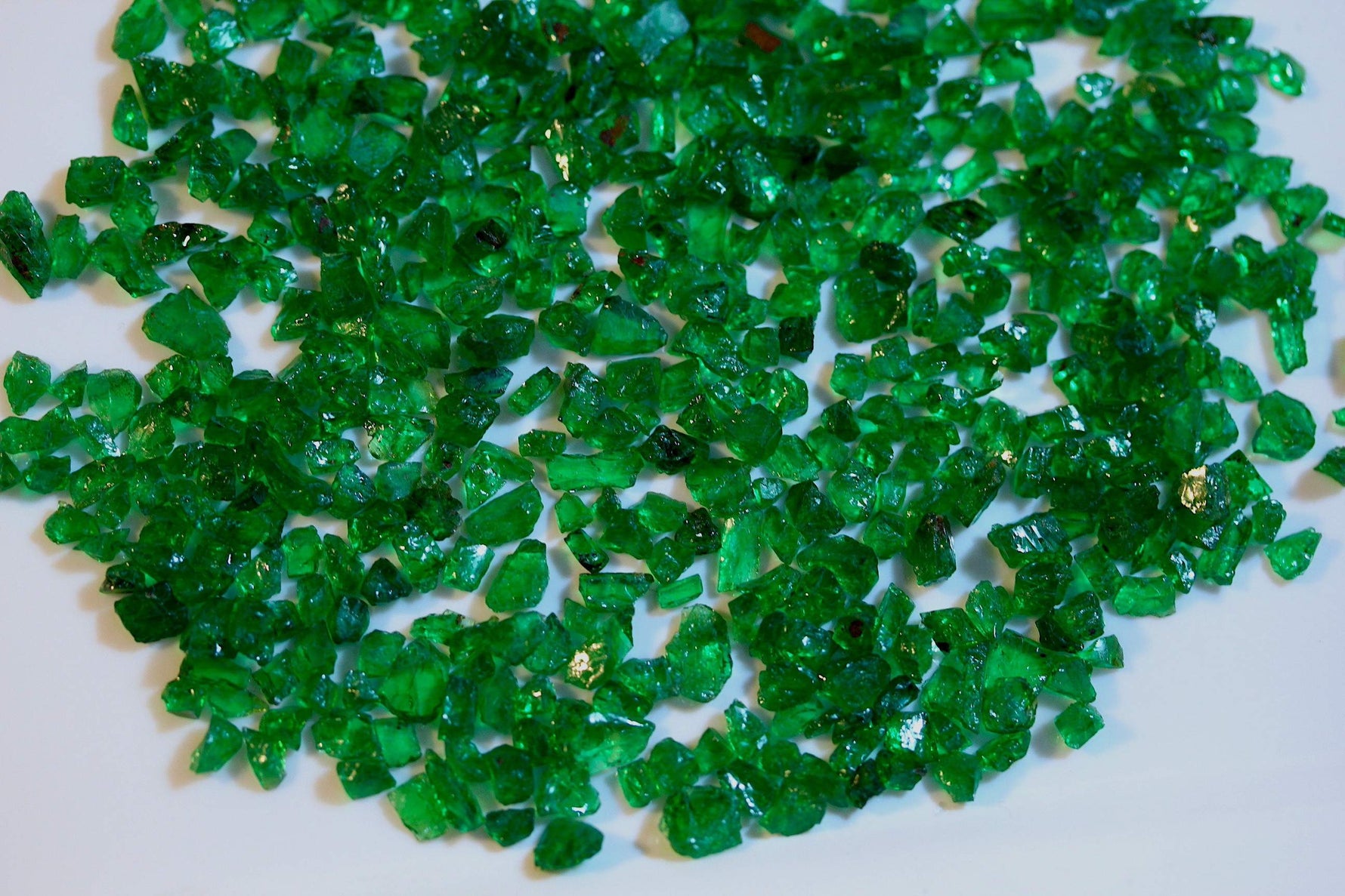 Vivid Tsavorite Gemstones rough for lapidary