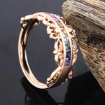 Natural Multicolor Sapphire Stone ring Gold 