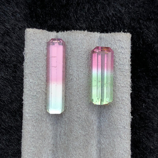 9.65 Carats natural top-quality bi-color Tourmaline