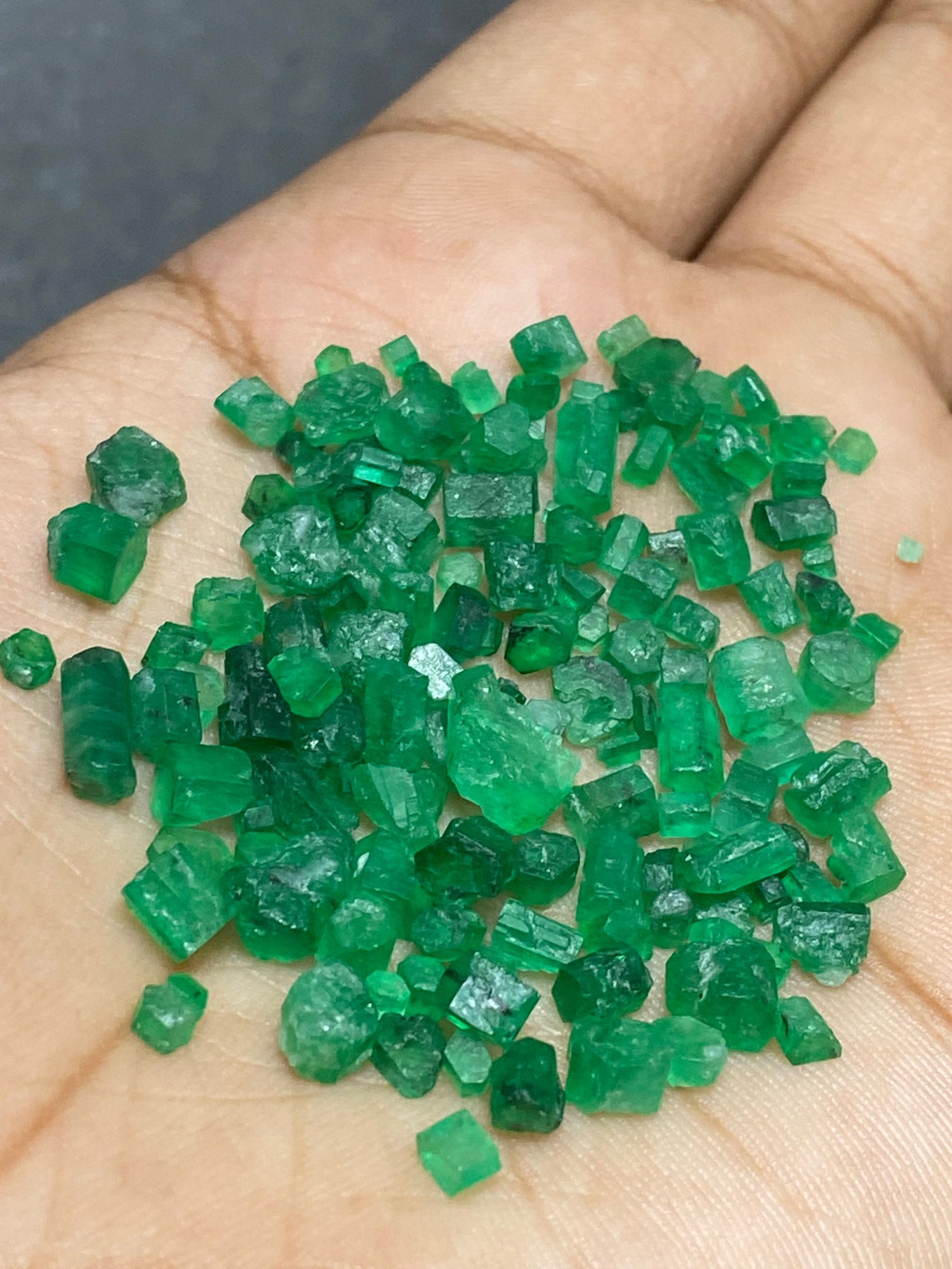 45 Carats Vivid Green Emeralds from Swat Pakistan