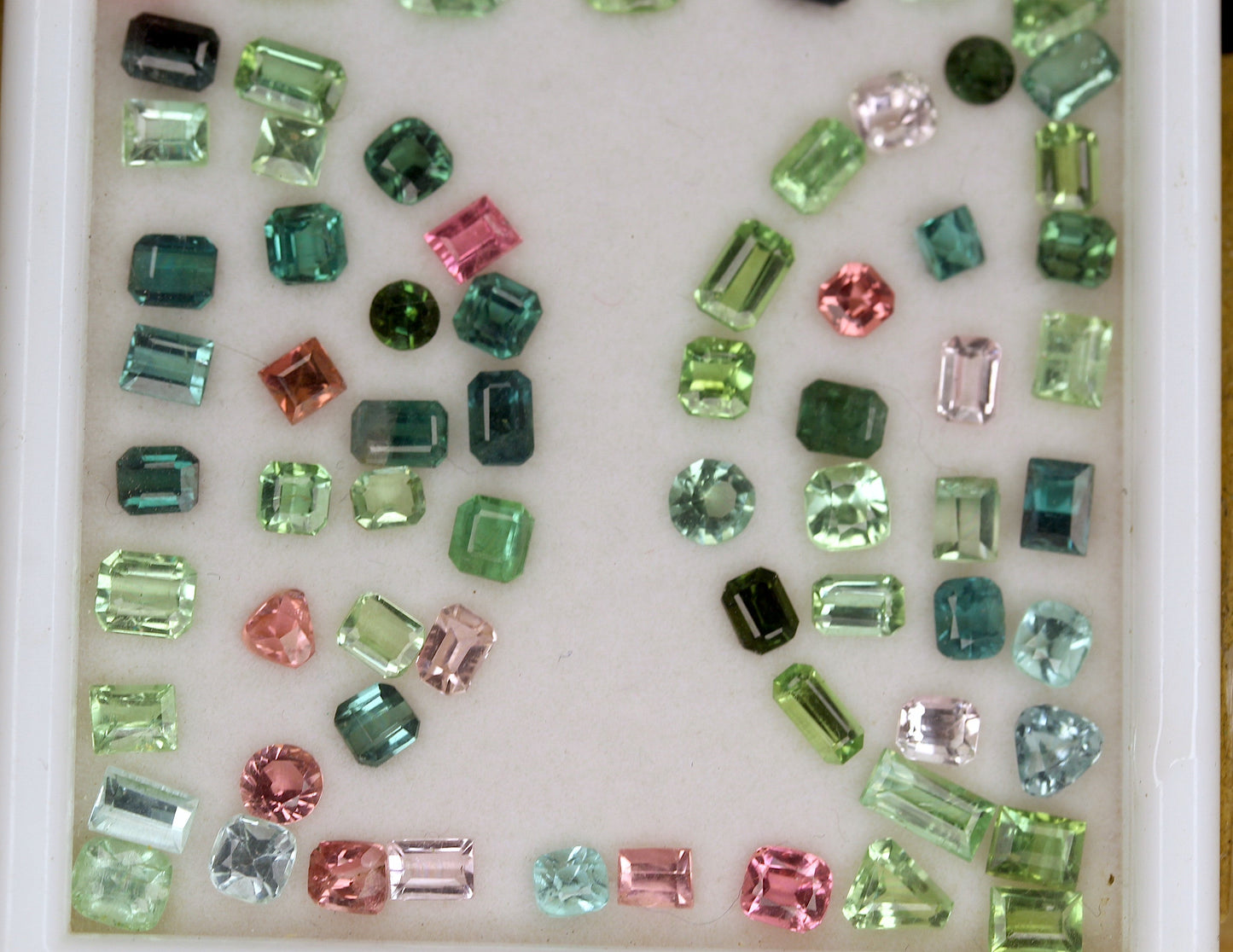 22 carats Emerald Cut Cushion Tourmaline Deal  | Green, Pink, Indicolite