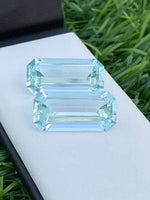 Buy Loose Aquamarine Stone Pairs for Jewelry Designing